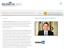 Tablet Screenshot of mcdevittmediations.com